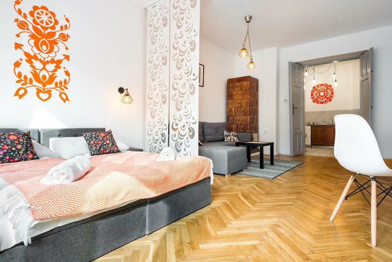Folk Apartment On Kazimierz Krakow Meiselsa Str With City View